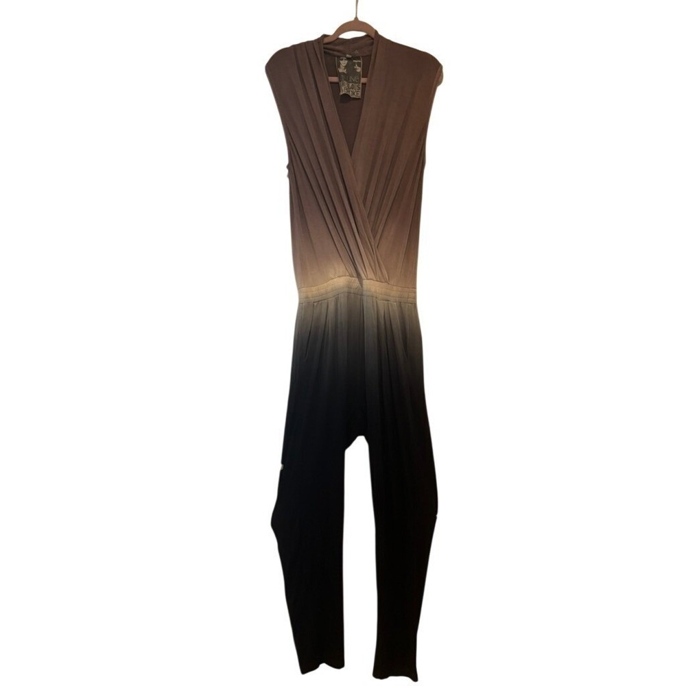 Young Fabulous & Broke oversized S blue ombre stretchy jumpsuit I - Picture 2 of 3